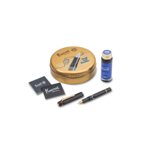 Naliv pero Kaweco Piston Sport Al Black sa mastilom 32 ml EF