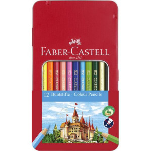 Drvene bojice Vitez Faber-Castell 1/12 metalna kutija