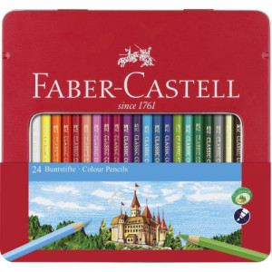 Drvene bojice Faber-Castell 1/24 metalno pakovanje
