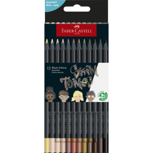 Drvene bojice Black edition Faber-Castell Skin tones 1/12