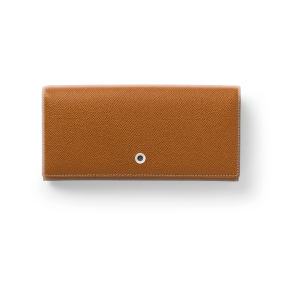 Ženski kožni novčanik sa kopčanjem Graf von Faber-Castell Cognac