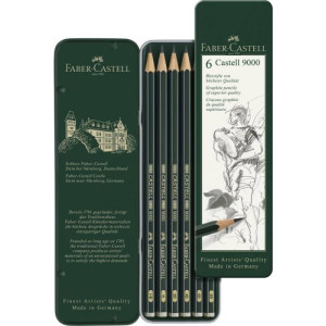 Grafitna olovka 9000 Faber-Castell 1/6