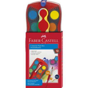 Vodene boje Connector Faber-Castell crvene 1/12
