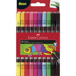 Flomasteri školski dupli Faber-Castell neon 1/10