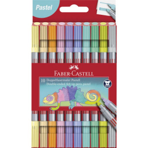 Flomasteri Faber-Castell školski duoli pastel 1/10