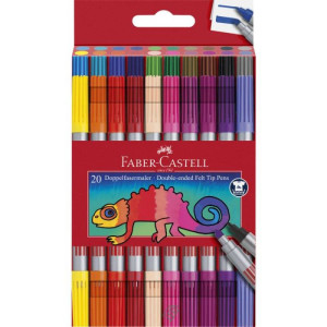 Flomasteri školski dupli Faber-Castell 1/20