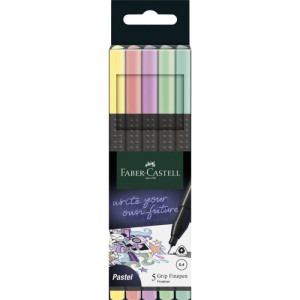Flomasteri lajnei Grip Faber-Castell pastel 1/5