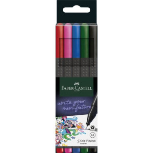 Flomasteri lajneri Grip Faber-Castell basic 1/5