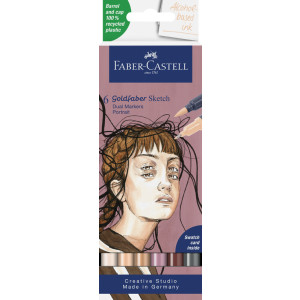 Goldfaber sketch flomaster Faber-Castell Portrait 1/6