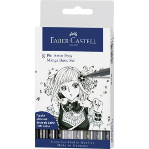 Pitt art pen Faber-Castell Manga 1/8 B