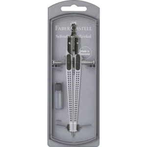 Šestar quick-set Grip Faber-Castell silver