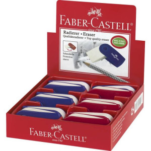 Gumica Sleeve Faber-Castell crveno-plava