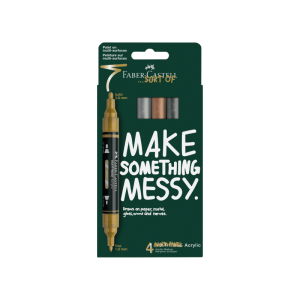 Akrilni markeri Faber-Castell Metallic set od 4 komada