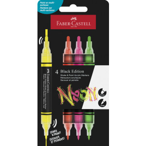 Flomasteri Shake&Paint Faber-Castell Neon 1/4