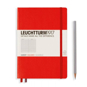 Rokovnik Leuchtturm red 249 stranica tvrd povez kvadratici A5