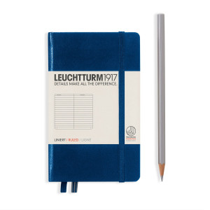 Rokovnik Leuchtturm Navy blue tvrd povez 185 stranica linije A6