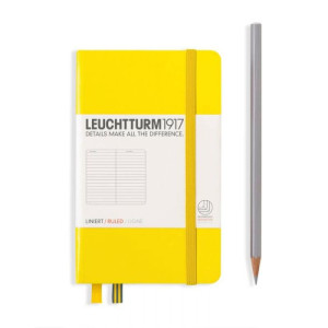 Rokovnik Leuchtturm Lemon tvrdog poveza 185 stranica linije A6