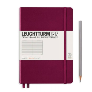 Rokovnik Leuchtturm Port red tvrd povez linije A5