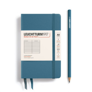 Rokovnik Leuchtturm Stone blue tvrd povez 185 stranica linije 6