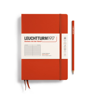 Rokovnik Leuchtturm Fox red 251 stranica tvrd povez linije A5