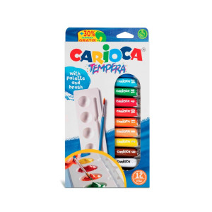 Tempere Carioca sa četkicom i paletom 10 ml 1/12