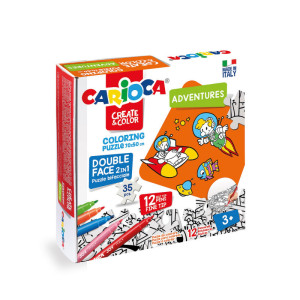 Flomasteri u setu Carioca Puzzle Adventures