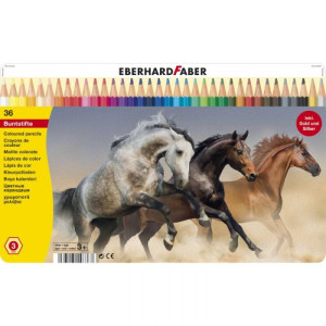 Drvene bojice Eberhard Faber 1/36 metalno pakovanje