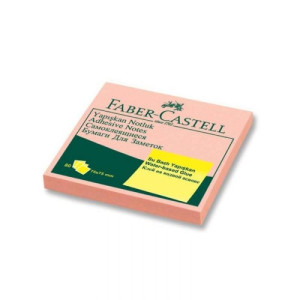 Blok samolepljivi Faber-Castell 75 x 75 pink