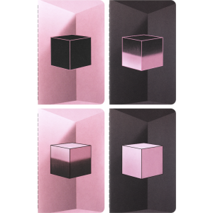 Set od 4 rokovnika Moleskine Cahier Blackpink pocket čist list 