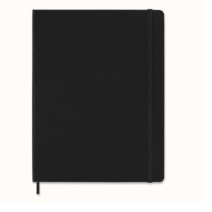Rokovnik Moleskine Pro black tvrd povez XL