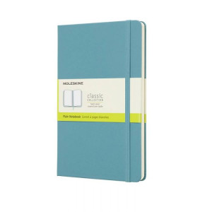 Rokovnik Moleskine Reef blue tvrd povez čist list LG