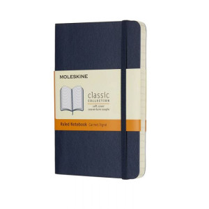 Rokovnik Moleskine Sapphire blue mek povez linije PKT