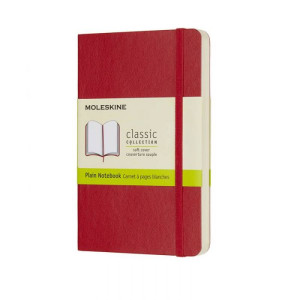 Rokovnik Moleskine Scarlet red mek povez čist list PKT