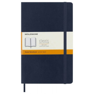 Rokovnik Moleksine Sapphire blue mek povez linije LG
