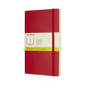 Rokovnik Moleskine Scarlet red mek povez čist list LG