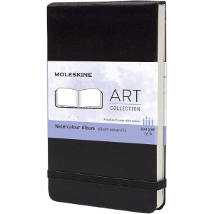 Watercolor album Moleskine Art crni pocket 