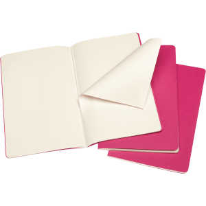 Rokovnik Moleskine Cahier Kinetic pink LG čist list
