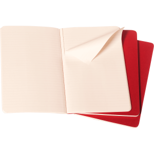 Rokovnik Moleskine Cahier Cranberry LG linije