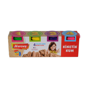 Kinetički pesak Heroes 4 boja 800 gr