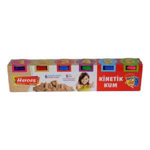 Kinetički pesak Heroes 6 boja 1200 gr