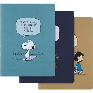 Set od tri rokovnika Cahier Moleskine x Peanuts Limited Edition XL