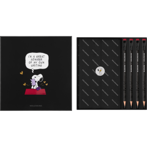Rokovnik i 4 grafitne olovke Moleskine x Peanuts Limited Edition 
