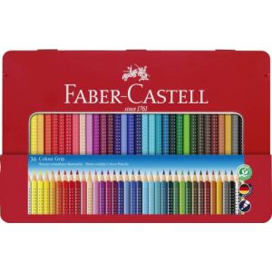 Drvene bojice Grip Faber-Castell 1/36 metalno pakovanje