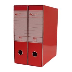 Registrator Biro Line plastificirani siroki crveni