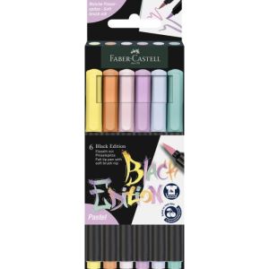 Flomasteri Black edition Faber-Castell pastel 1/6