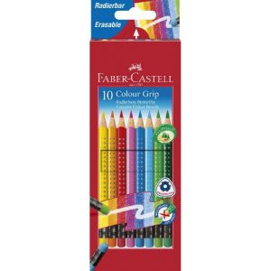 Drvena bojica Grip sa gumicom Faber-Castell 1/10