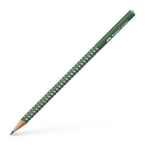 Grafitna olovka Grip Sparkle Faber-Castell Forest green HB