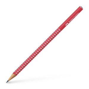 Grafitna olovka Grip Sparkle Faber-Castell Candy cane red HB