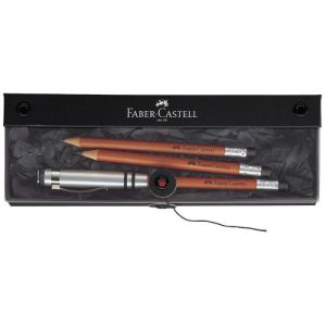 Grafitne olovke Design u setu Faber-Castell braon
