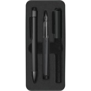 Hemijska olovka i naliv pero Hexo Faber-Castell black M